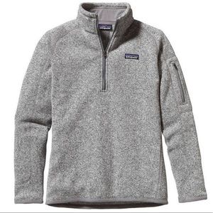 Heathered grey Patagonia 3/4 zip